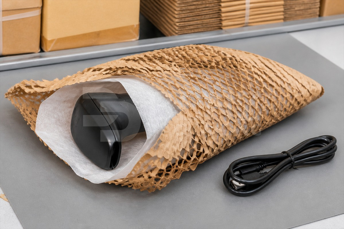 paper wrap around a surface-sensitive electronic product