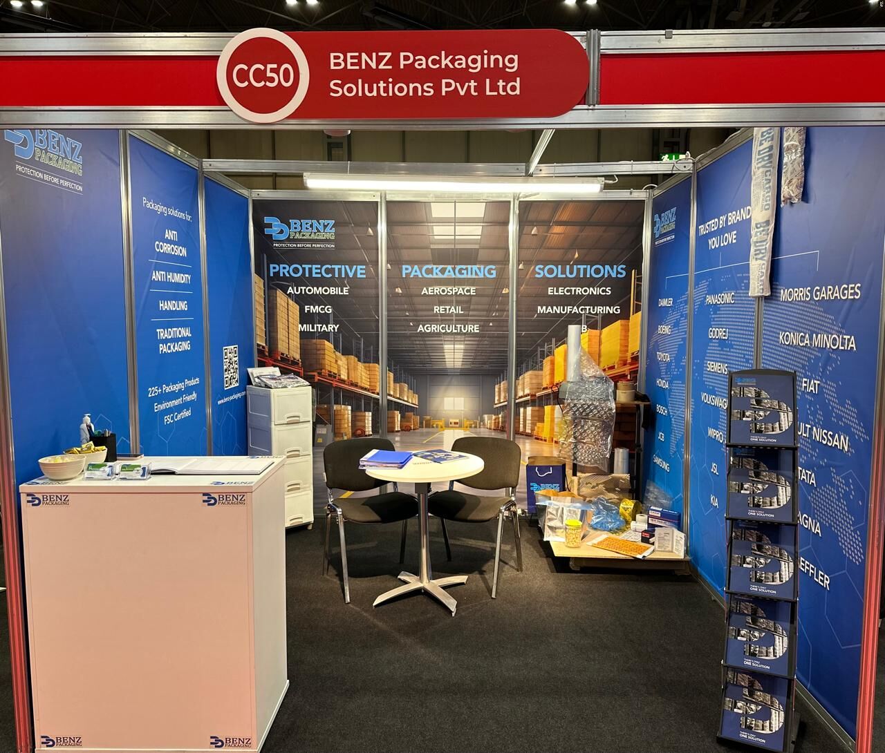 BENZ Packaging stand overview at Interplas 2023, NEC Birmingham