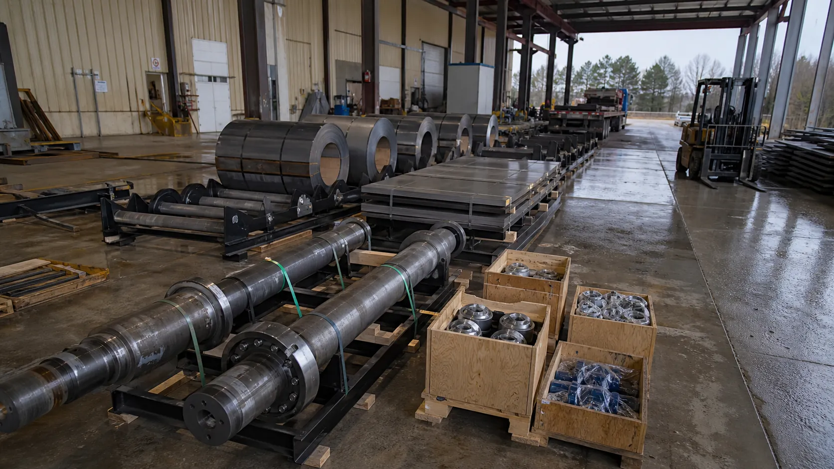 Steel processing and fabricated metal packaging