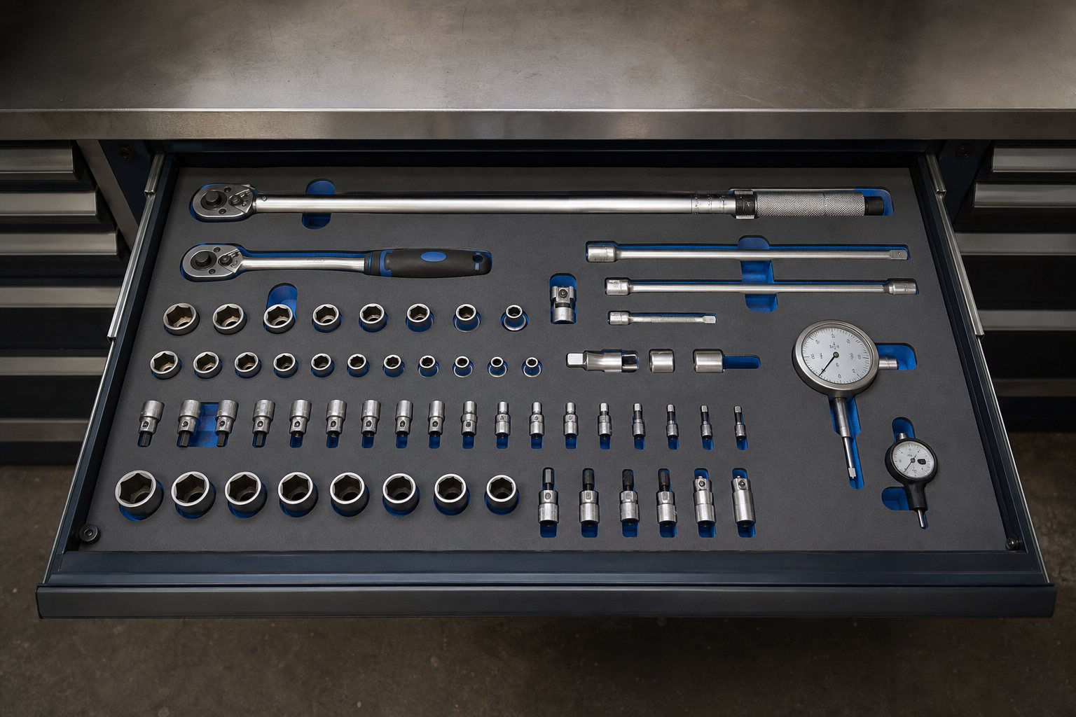 BENZPACK EVA Foams - 02 Torque Tool Shadow Board