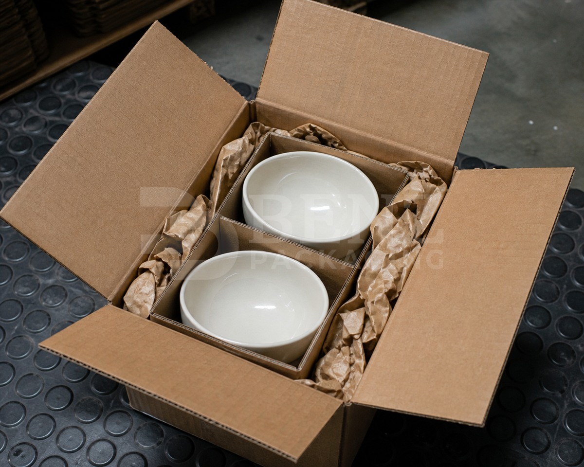 BENZPACK Paper Void Fill - Ceramic Bowls Shipment