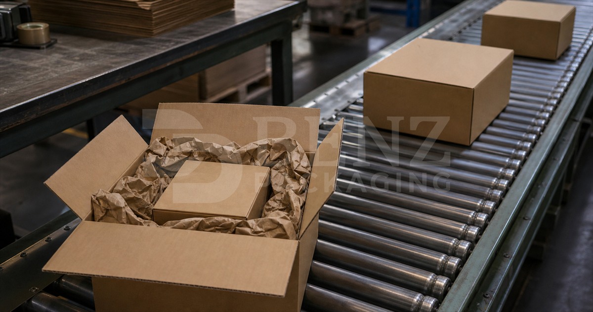 BENZPACK Paper Void Fill - Parcel Conveyor Staging